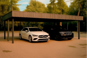 Навес для ДВУХ автомобилей 7000*6000 мм